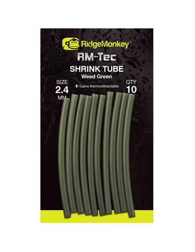 RidgeMonkey RM-Tec Shrink Tube Weed Green 2.4mm