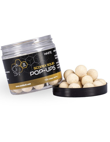 Nash Scopex Squid Pop Ups White 15mm 75gr