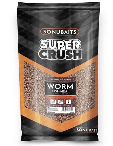 Sonubaits Supercrush Worm Fishmeal Method Mix Groundbait 2kg