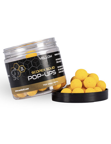 Nash Scopex Squid Pop Ups Yellow 15mm 75gr