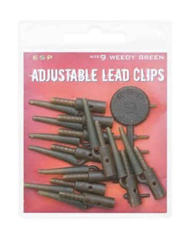 ESP Adjustable Lead Clip Kits Weed Green