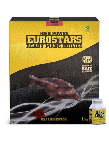 SBS Eurostar Boilies+Dip Green Crab 20mm 1kg