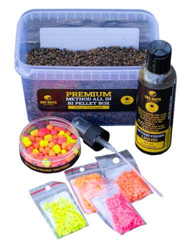 SBS Premium Method All In B1 Pellet Box Ace Lobworm 2-4mm 400gr