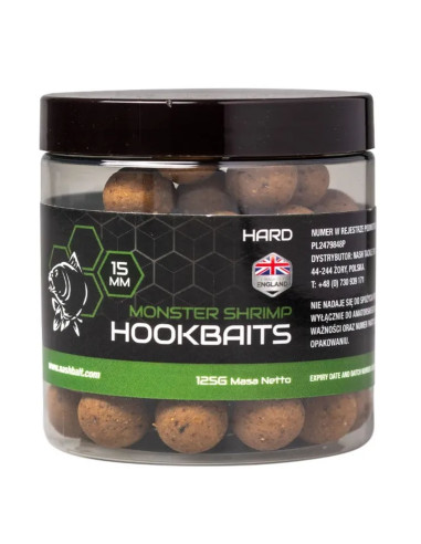 Nash Monster Shrimp Hard Hookbaits 20mm 125gr