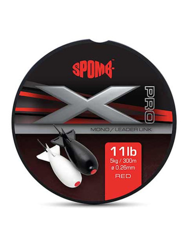 Spomb X Pro Mono Red 0.26mm/11lb x 300m