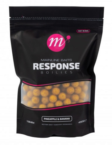 Mainline Response Boilies Pineapple & Banana 15mm 450g