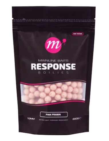 Mainline Response Boilies Pink Prawn 10mm 200g