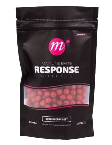 Mainline Response Boilies Strawberry Zest 10mm 200g