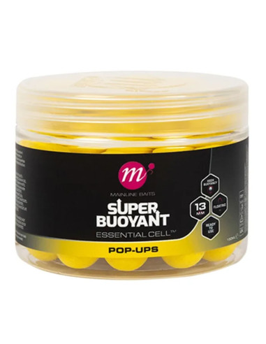 Mainline Link Super Buoyant Pop Ups Yellow 13mm