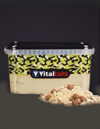 Vitalbaits Groundbait Nutty Crunch Bucket 3kg