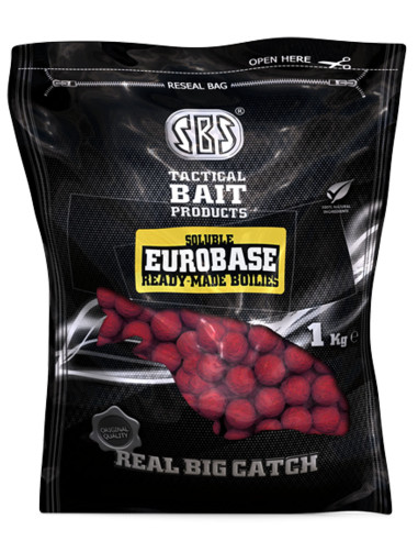 SBS Soluble EuroBase Ready Made Boilies Sweetcorn 20mm 1kg