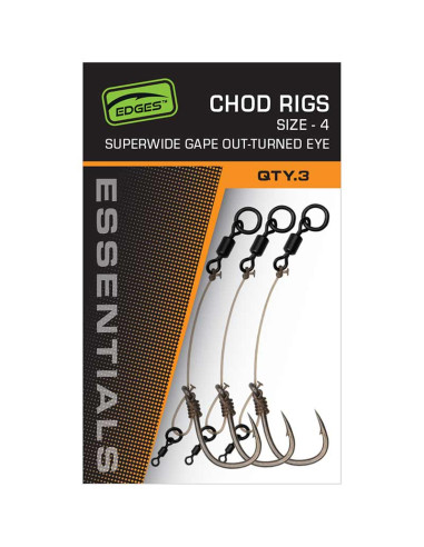 Fox Edges SWGO Chod Rigs - 4 (x3)