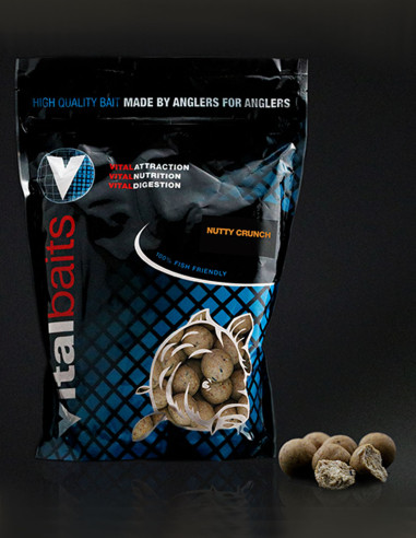 Vitalbaits Boilies Nutty Crunch 14mm 1kg