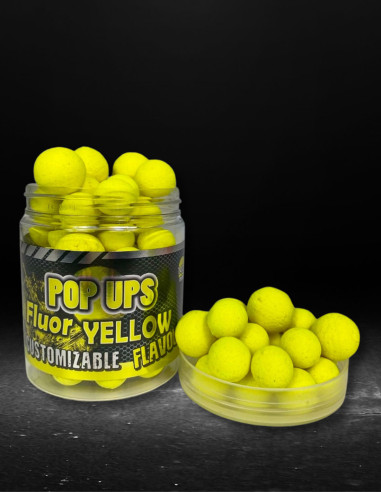 Pro Elite Baits Pop Ups Customizable Flavours Fluor Yellow 14/20mm