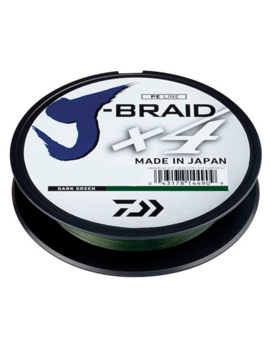 Daiwa J-Braid X4 Dark Green 0,29mm 18,6kg 1350m