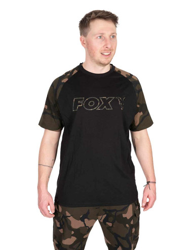 Fox Black / Camo Outline T - smalll