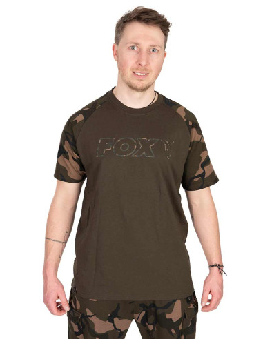 Fox khaki / Camo Outline T - large