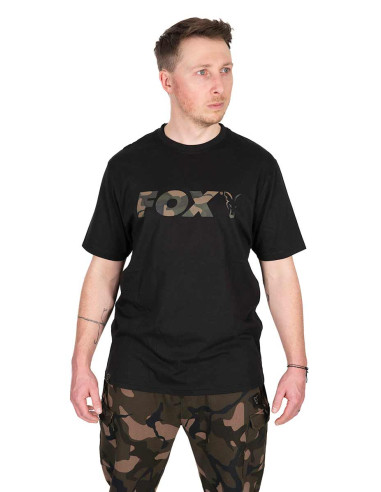 Fox Black / Camo Logo T SMALL