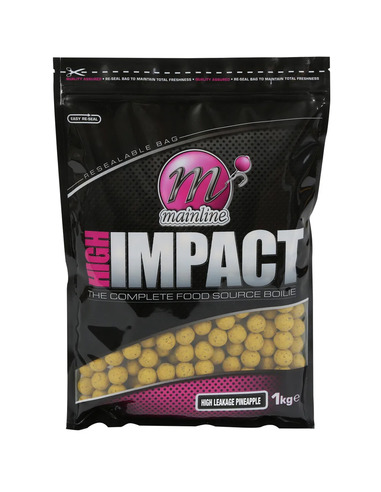 Mainline High Impact H.L. Pineapple Boilies 10mm 1kg