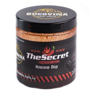 El Bucovina Baits Amino Dip The Secret Frankfurter Spicy es un potenciador líquido altamente concentrado, creado para incrementar la atracción olfativa