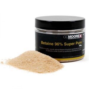 CC Moore Betaine 96% Super Pure es una herramienta esencial para cualquier pescador que busque maximizar la efectividad de sus cebos.