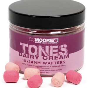 CC Moore Dairy Cream Tones Wafters 10x14mm incorpora una compleja mezcla de ésteres, aditivos y aceites esenciales estimulando los receptores químicos.