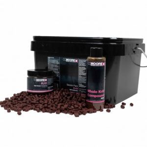 El CC Moore Krill Session Pack es una combinación de productos basada en uno de los ingredientes más eficaces del carpfishing moderno: el krill antártico