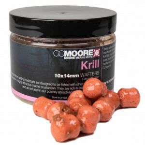 Los CC Moore Krill Wafters 10x14mm son cebos de anzuelo diseñados para ofrecer una presentación equilibrada, natural y extremadamente atractiva.