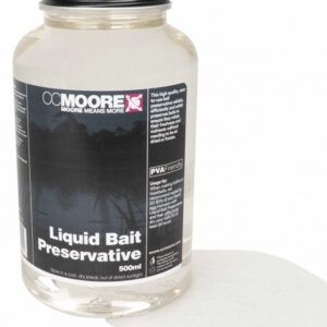 El CC Moore Liquid Bait Preservative es un conservante líquido de alta calidad, totalmente seguro para los peces y apto para el consumo humano.
