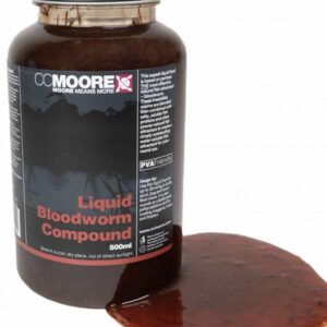 El CC Moore Liquid Bloodworm Compound es uno de los alimentos líquidos más eficaces y naturales jamás creados para la pesca de carpas y peces gruesos..