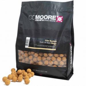 CC Moore Live System Boilies 24mm,Su composición, rica en proteínas de alta calidad, levaduras naturales, harinas de aves, polvos de crema y extractos CSL