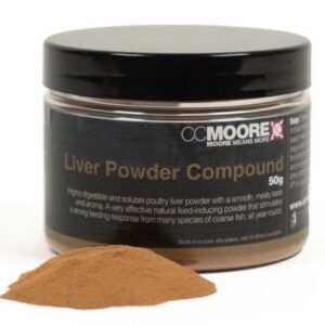  El CC Moore Liver Powder Compound es un testimonio de ello, un aditivo natural de alta solubilidad que transformará el atractivo de tus cebos.