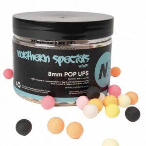 Los CC Moore NS1 Minis Pop Ups 8mm elección perfecta para pescadores de carpfishing que buscan presentaciones sutiles, efectivas y altamente atractivas.