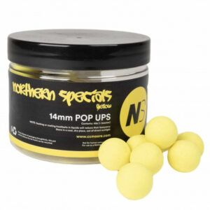 Los CC Moore NS1 Yellow Pop Ups 18mm referencia por excelencia en cebos de carpfishing de alta atracción. Pertenecen a la legendaria gama Northern Special