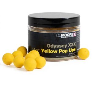 Los CC Moore Odyssey XXX Yellow Pop Ups 14mm son cebos flotantes premium, diseñados para destacar en tus jornadas de carpfishing.