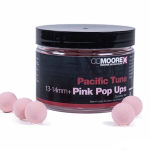 Los CC Moore Pacific Tuna Pink Pop Ups 13–14mm son cebos flotantes de alta calidad, diseñados para ofrecer una atracción máxima tanto visual como olfativa.