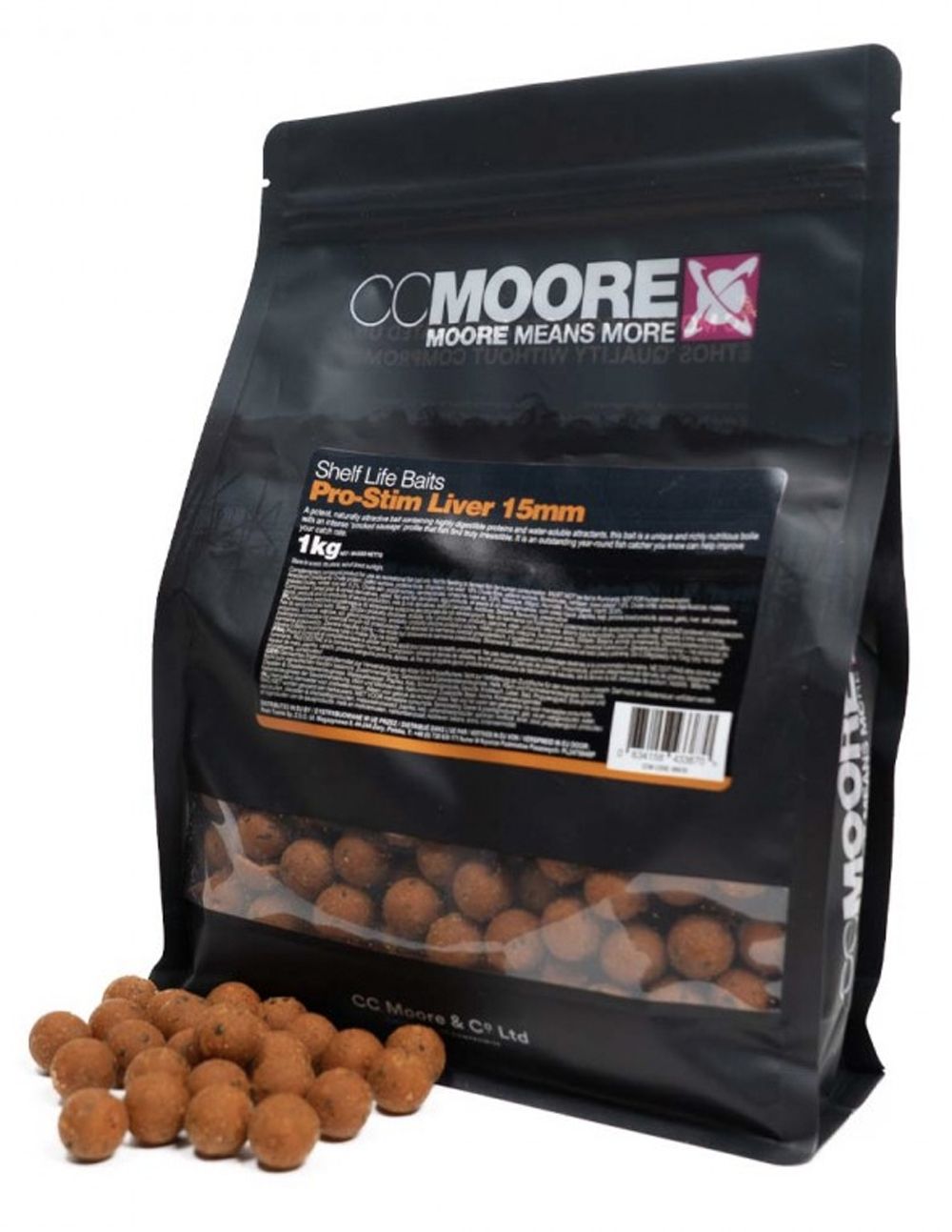 CC Moore Pro-Stim Liver 18mm Su perfil único de salchicha de ajo ahumado con un toque especiado de hígado los convierte en un imán irresistible