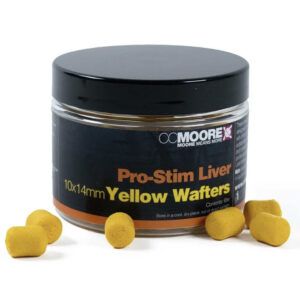 CC Moore Pro-Stim Liver Yellow Dumbell Wafters 10x14mm diseñado específicamente para complementar la exitosa gama de Pro-Stim Liver