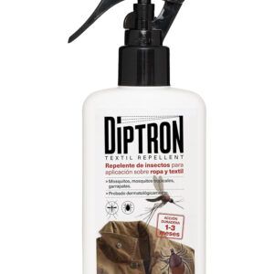 Diptrón Repelente de Insectos ofrece una protección eficaz y duradera frente a las picaduras de garrapatas, mosquitos comunes y mosquitos tropicales.