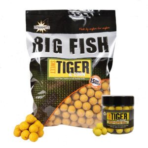 Dynamite Baits Sweet Tiger Corn pensado para pescadores que buscan un cebo de alta calidad, dulce y con un fuerte poder de atracción.