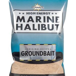 Dynamite Baits Groundbait Marine Halibut es un cebo molido de alto valor energético que destaca por su potencia, consistencia y adaptabilidad.