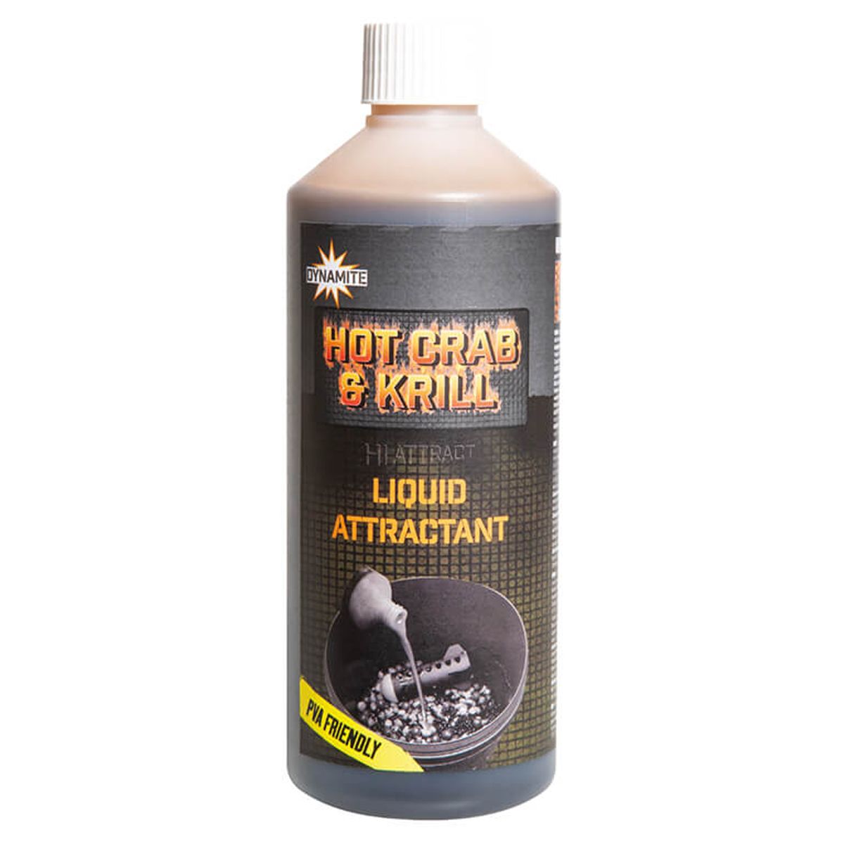 Dynamite Baits Hot Crab & Krill Liquid es un aditivo líquido concentrado de última generación, creado para acompañar y potenciar toda la gama.