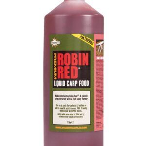 Dynamite Baits Premium Robin Red Liquid Carp Food Con un contenido del 30% de proteínas y una alta carga de compuestos naturales.