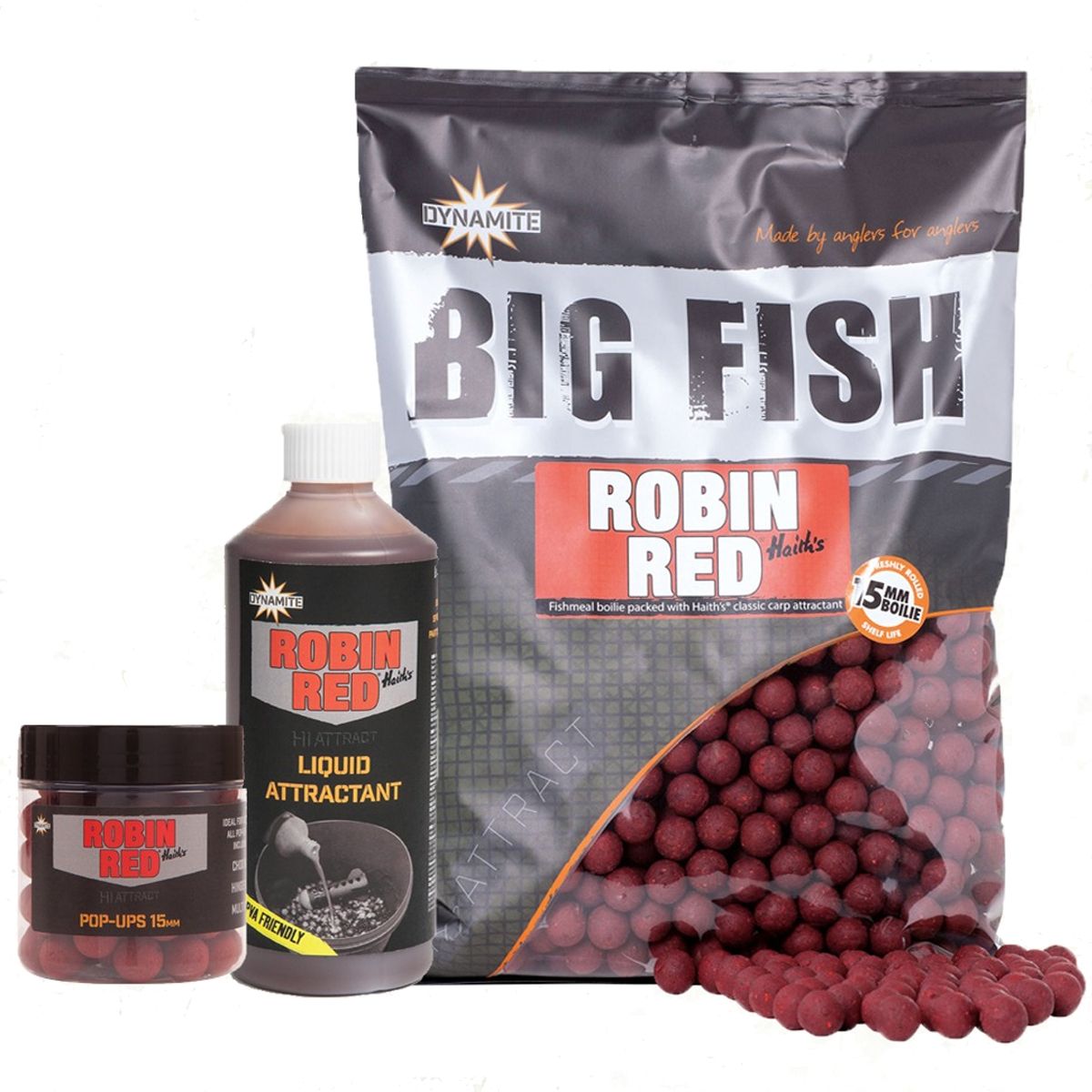 Dynamite Baits Robin Red Shelf Life Boilies 15mm son una elección ganadora para los pescadores que buscan un boilie versátil, efectivo durante todo el año