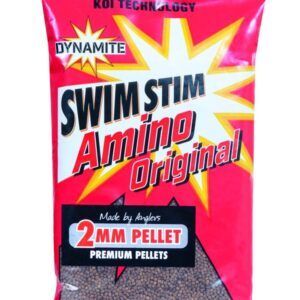 Dynamite Baits Swim Stim Amino Original Pellets 2mm Cuando el agua está fría o los peces están reacios, estos pellets marcan la diferencia.