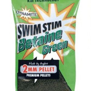Dynamite Baits Swim Stim Betaine Green Pellets 2mm Menos cantidad, más efectividad: activa la zona con precisión y sin exceso de alimento.
