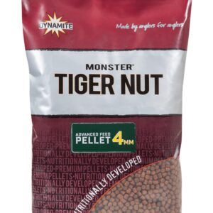 Dynamite Monster Tiger Nut Pellets 4 mm una de las gamas más exitosas en el mundo del carpfishing, especialmente eficaz en los meses cálidos