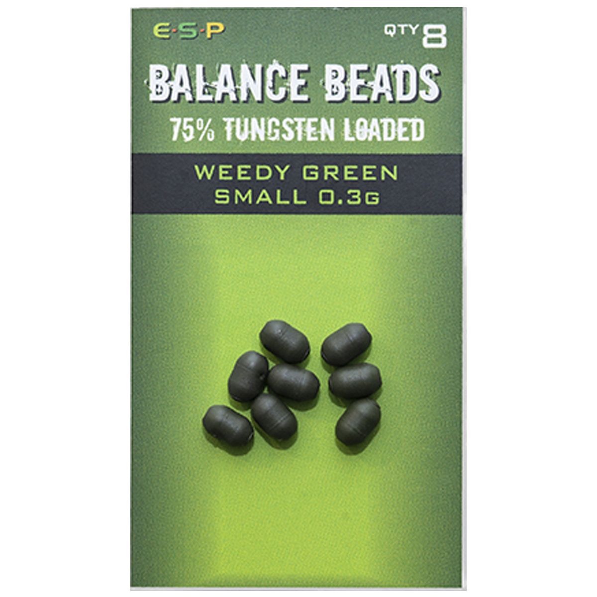 Las ESP Balance Beads Small 0.3g Weedy Green alternativa práctica, precisa y duradera a la masilla de tungsteno, para ajustar el equilibrio de tus montajes.