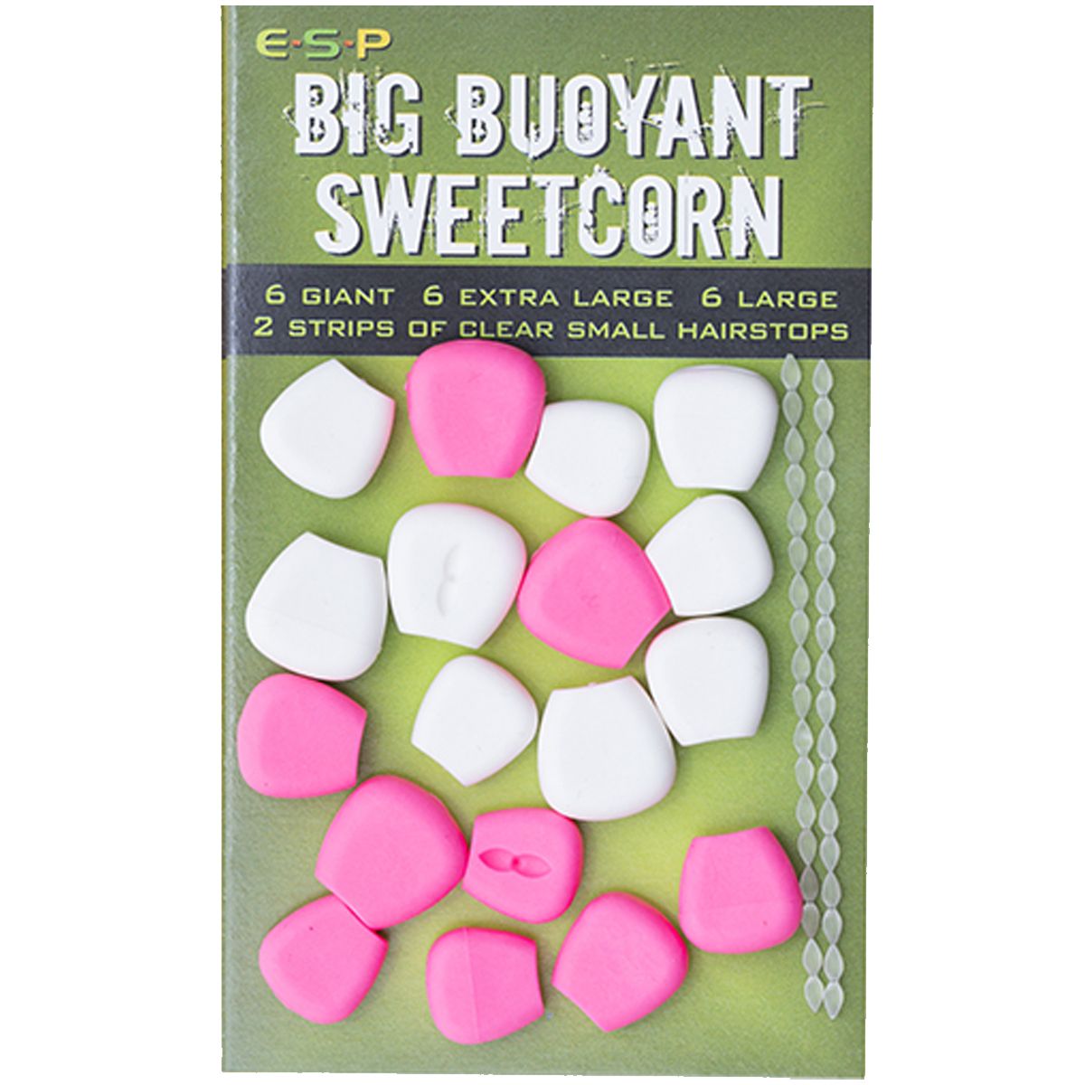 Los ESP Big Buoyant Sweetcorn Rosa/Blanco son una versión mejorada del clásico maíz flotante, diseñados para ofrecer una presentación perfecta y realista
