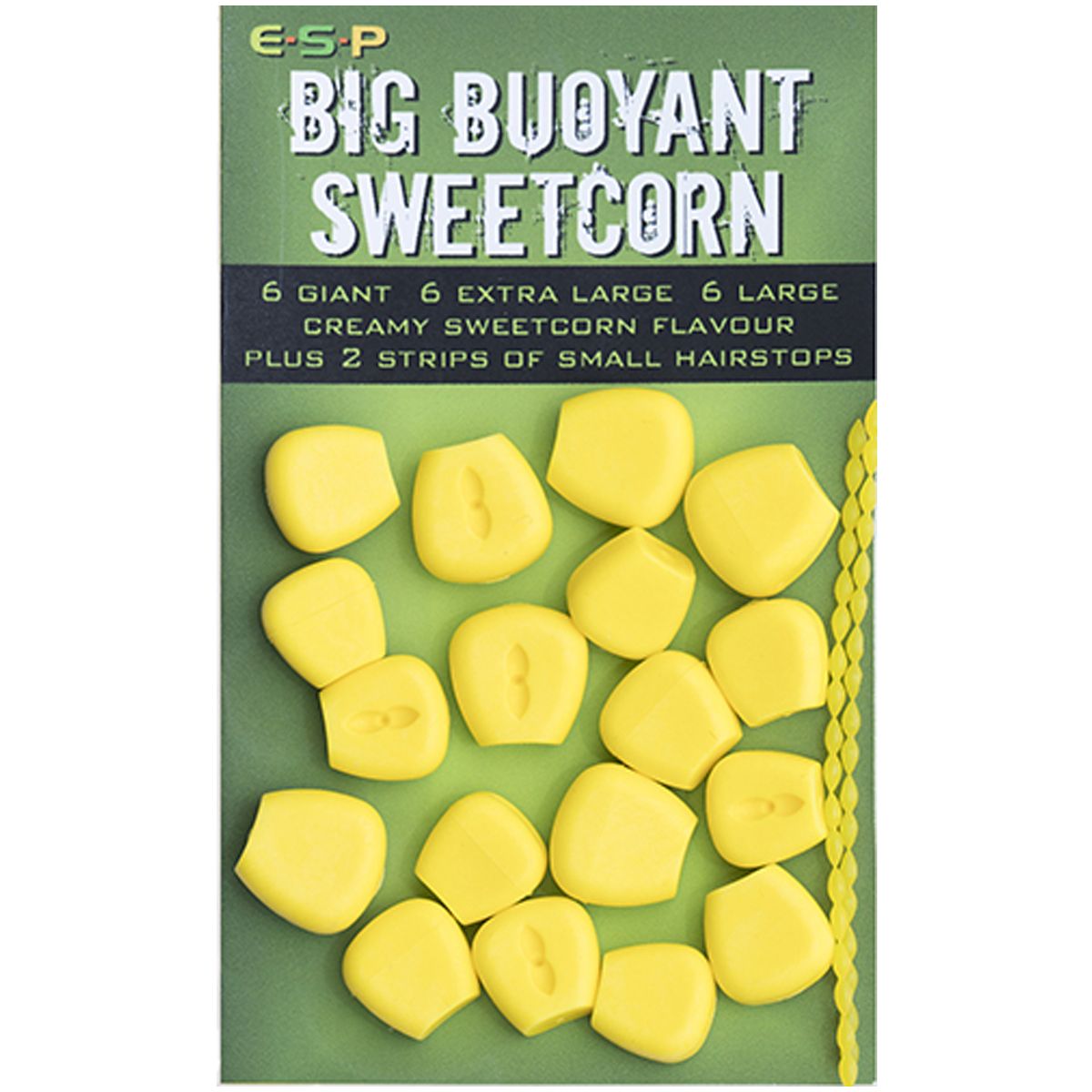 ESP Big Buoyant Sweetcorn Amarillo es un cebo artificial flotante diseñado para ofrecer la máxima versatilidad en tus montajes.